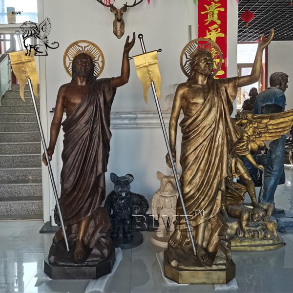 Brass Bronze Jesus Statue Christ God Sculpture Life Size Church Religious Metal