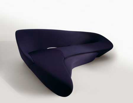 Zaha Hadid Moon Sofa From Moon System Sofa by B&B Italy Moon sofa with ottoman