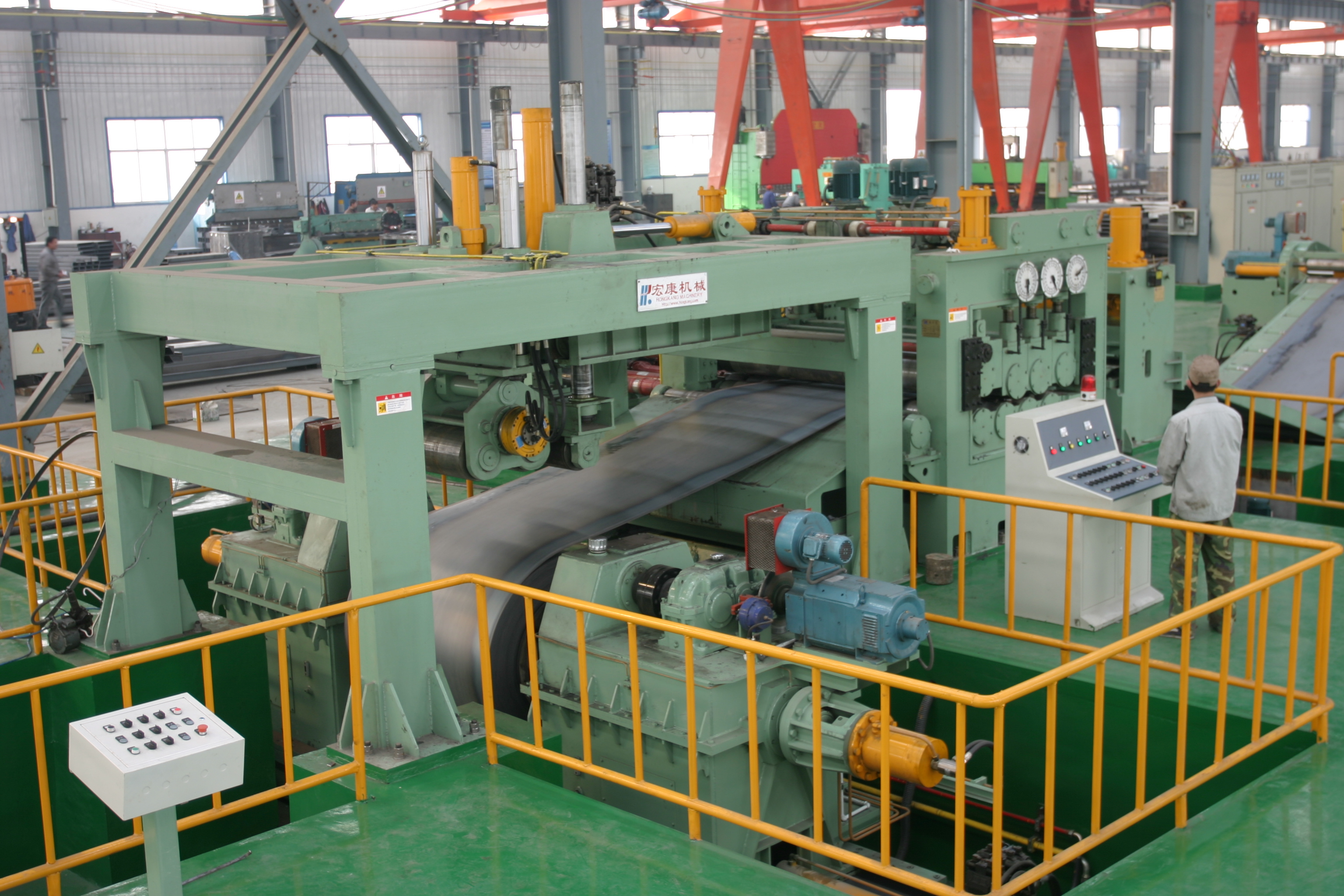 Steel Coil Cutting Machine with 12mm Uncoiling Leveling and Shearing Production Line
