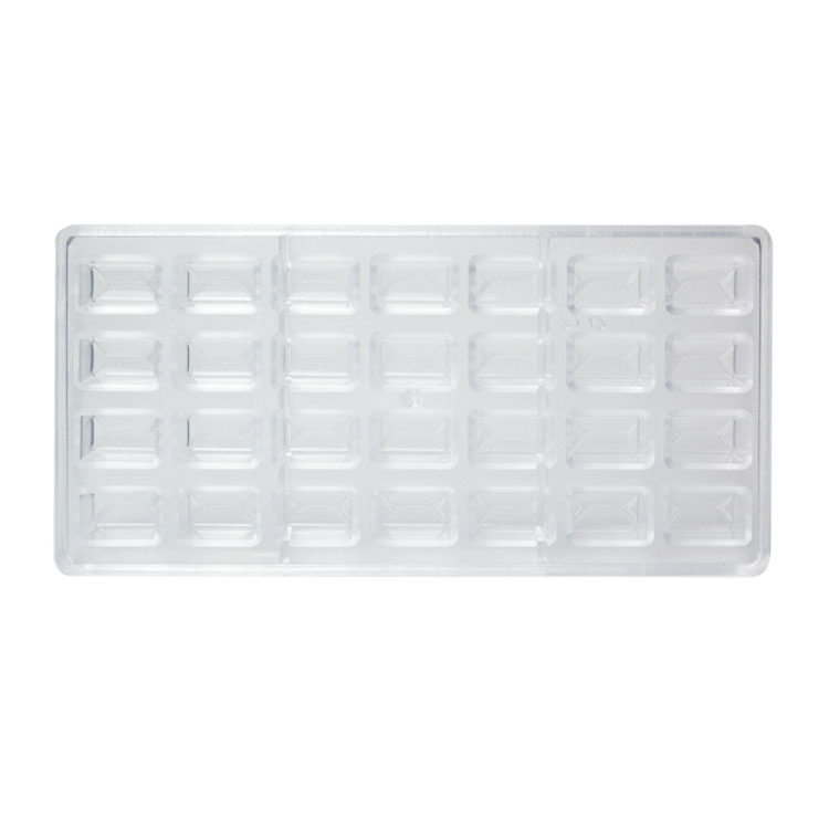 PS DIY Square Shape Chocolate Mould 3D Polycarbonate Customized
