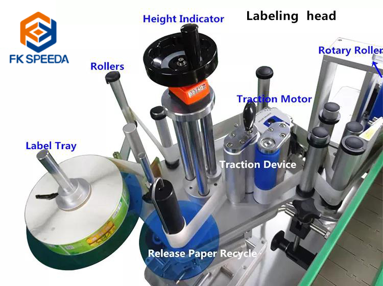 Mini Desktop Labeling Machine for Cosmetics Transparent Label Sticker Applicator