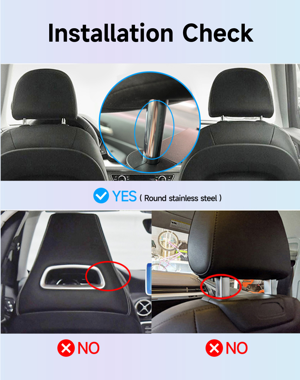 MP3/MP4 Players Combination Headrest Monitor Display IPS Android Tablet for Car Rear Seat