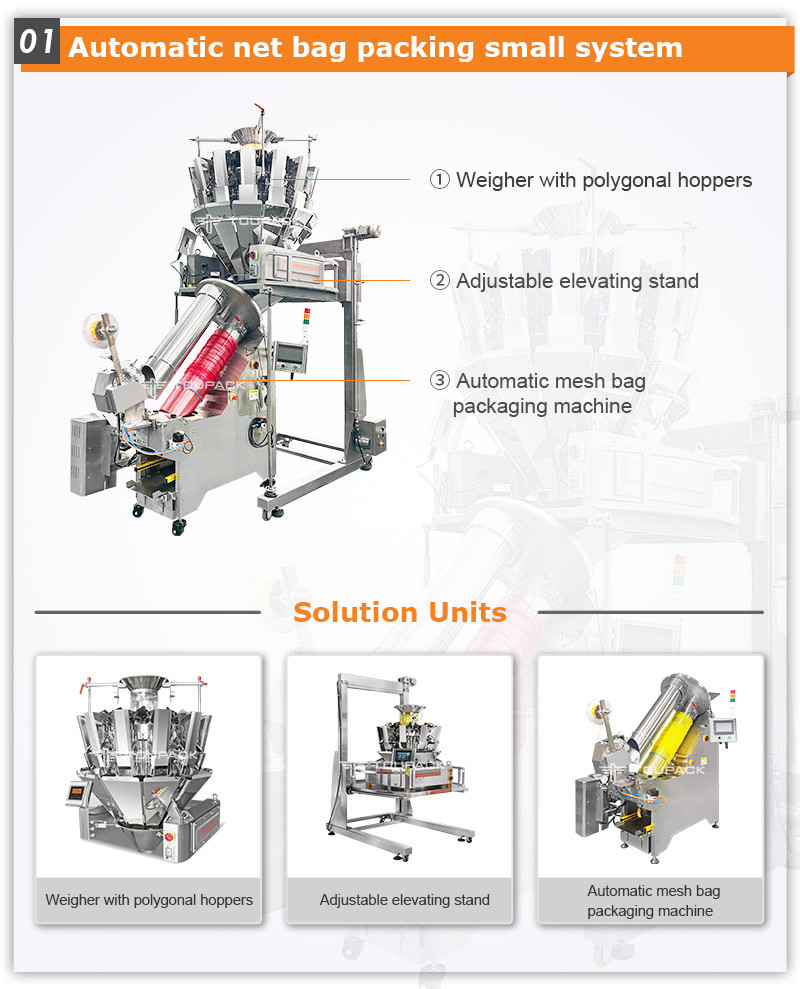 Automatic Potato Mesh Bag Clipping Packing Machine Net Bag Packing Machine For Fruits Vegetable