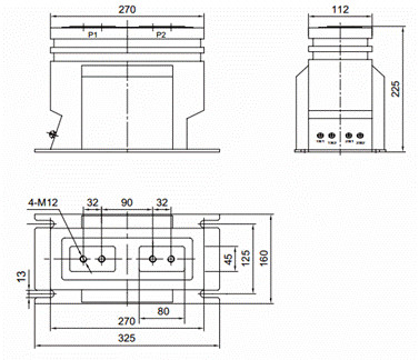 1500A Busbar Instrument Current Transformer 50Hz / 60Hz For Power Meter