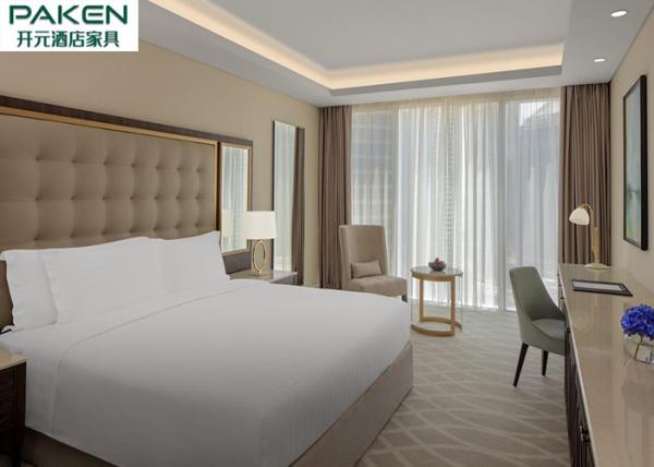 Economic Hotel Furniture Bedroom Sets Qatar / Arabic Light Luxury Furnitures