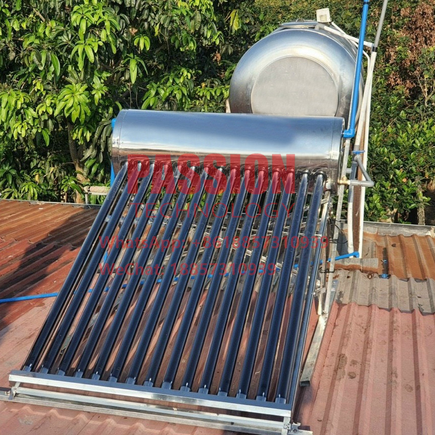 180L Compact Solar Water Heater Integrated Vacuum Tube Solar Collector