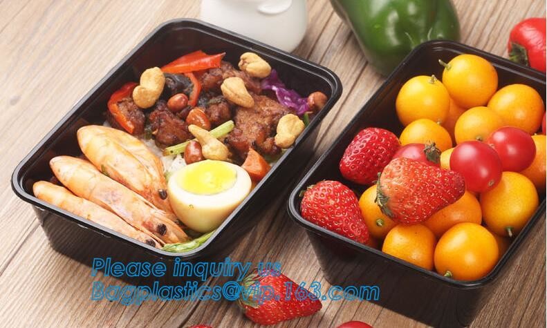 Meal Prep Containers Free Sample Bento Lunch Box Biodegradable Food Container Plastic Wheat Straw Lunch Box bagplastics