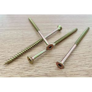 China Zinc Timber Plastic Wood Screws Double Countersunk Head Partial Thread on sale