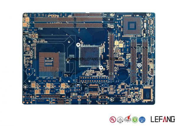 Quality 4 Layer Blue PCB Board , Roger PCB Board For Communication Electronics for sale
