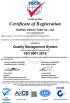 Suzhou Valcon Industries CO.,LTD Certifications