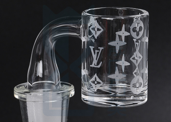 45/90 Degree Quartz Glass Banger 14mm Male 1100℃ Transparent