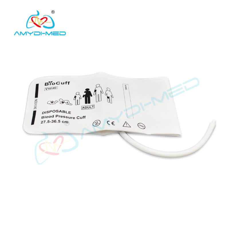 Adult Disposable NIBP Cuff Single Tube 36.5cm Non Woven Adult Nibp Cuff