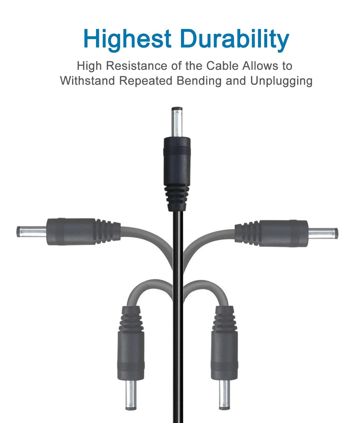 2464 20AWG 24V Power USB Cable To DC Extension Cable REACH Certified