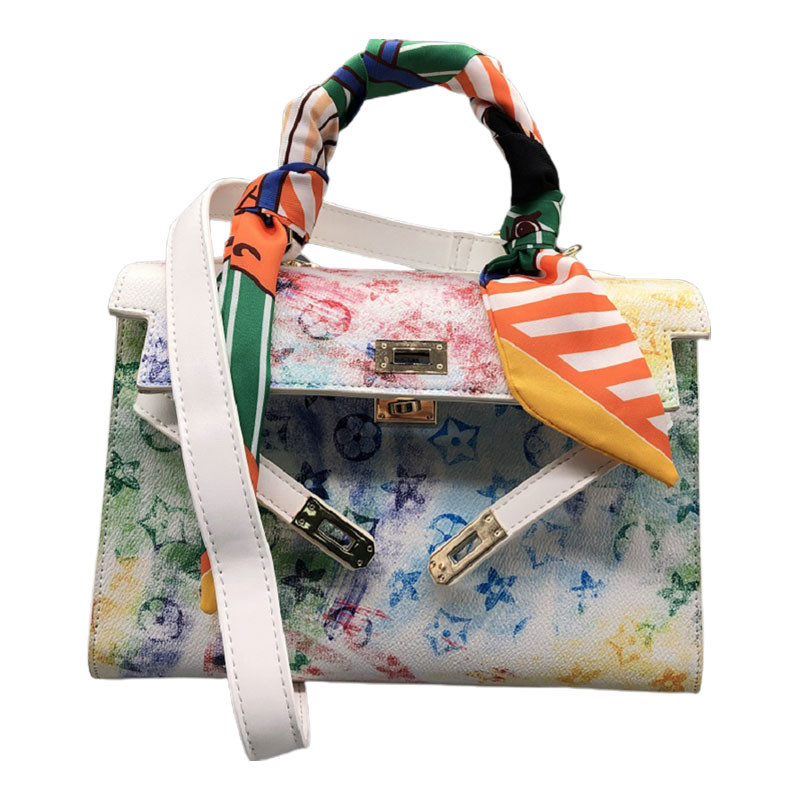 Genuine Leather Crossbody Women Colorful Fashion Lady Handbags