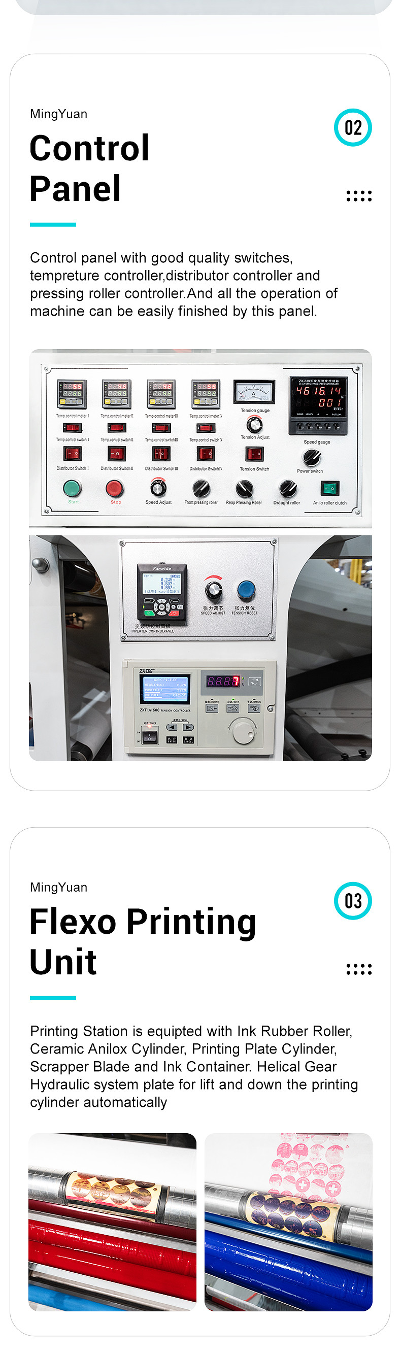 Auto Four Colour Printing Press Machine Maximum Printing Width 850mm