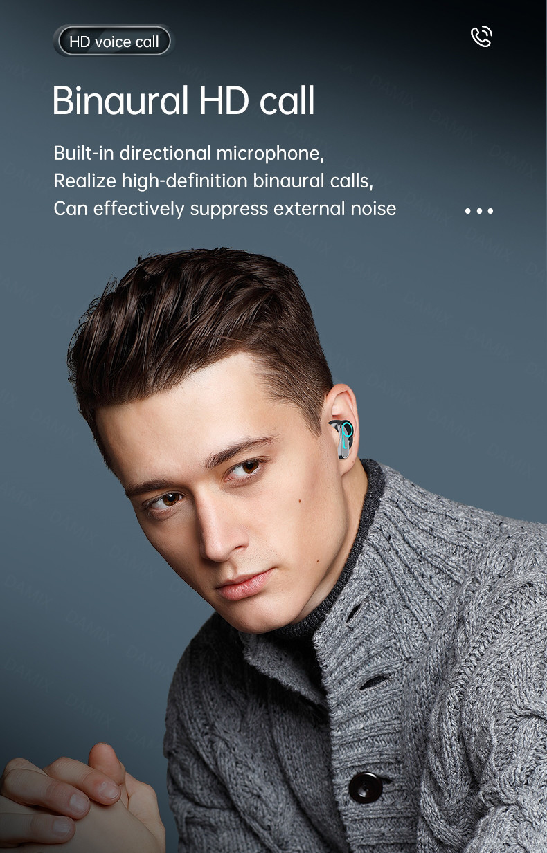 HD A2DP Wireless Gaming Earphone ABS Microphone With CVC8.0 Earplug