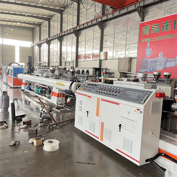 Conical Twin Screw Extruder PVC Pipe Making Machine 1 Year Warranty