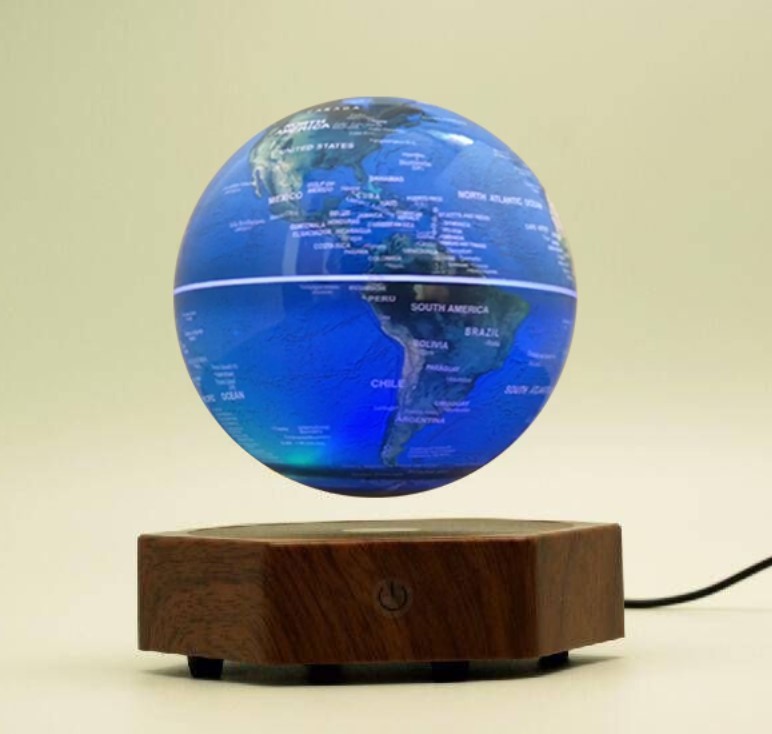 anti gravity magnetic floating globe 6inch 7inch 8inch lamp light