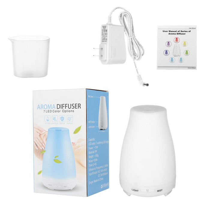 100ml Auto Off Color Changing Plastic Aroma Diffuser
