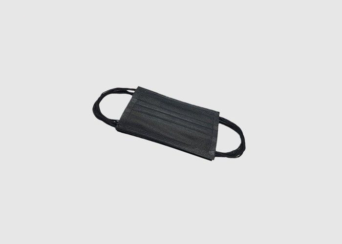 Comfortable Black Earloop Mask , Black Disposable Mask Without Any Stimulation