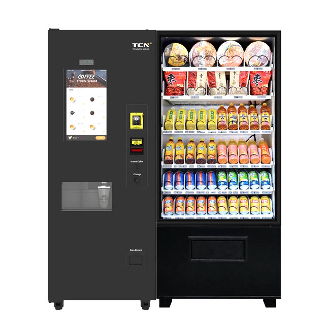 Coffee Tea Vending Machine Hot Or Iced Outdoors With 20 Inches Smartscreen