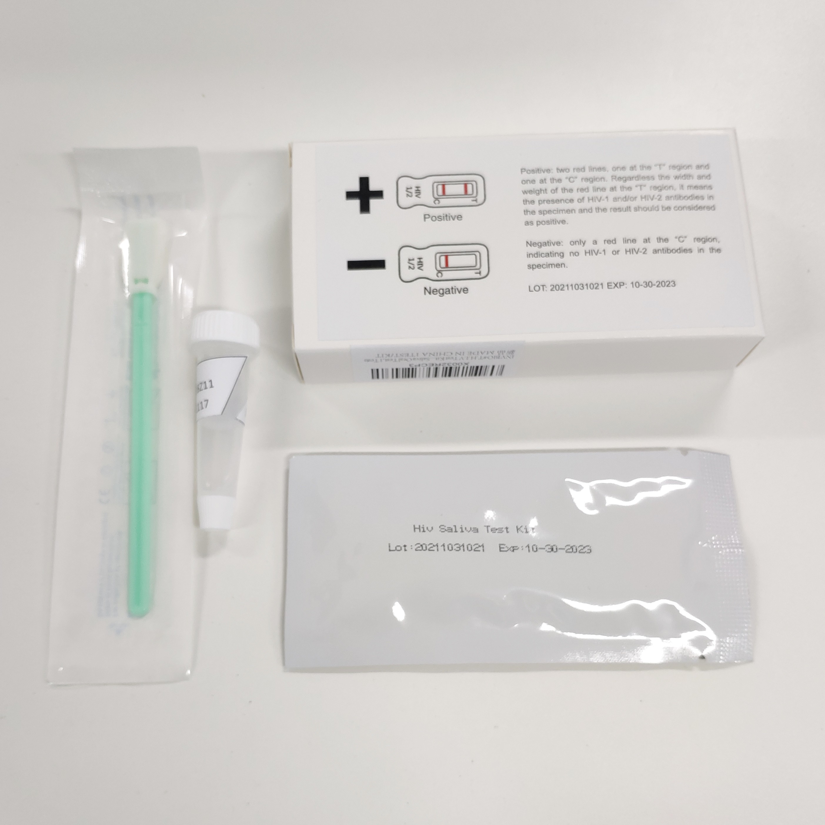 Oraquick Saliva 99% Hiv Oral Swab Test Accuracy Invbio In Vitro Diagnostic Use