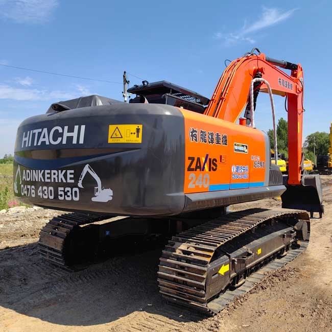 Used Crawl Excavator HItachi ZX240-3 Middle 1.0m3 Bucket Capacity For Construction