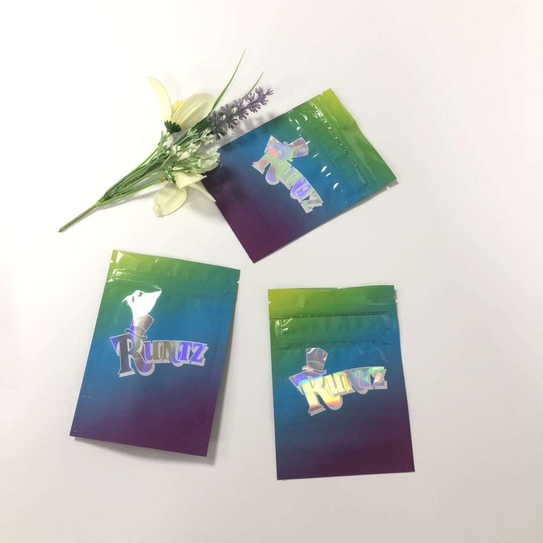 k Plastic Runtz Bag Herbal Incense Packaging Aluminum Foil Gravnre Printing