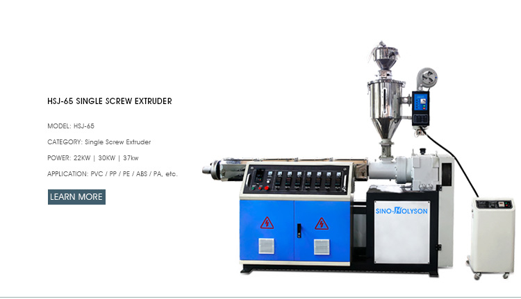 Central Height Adjustable PVC Plastic Extruder At 75 Rpm