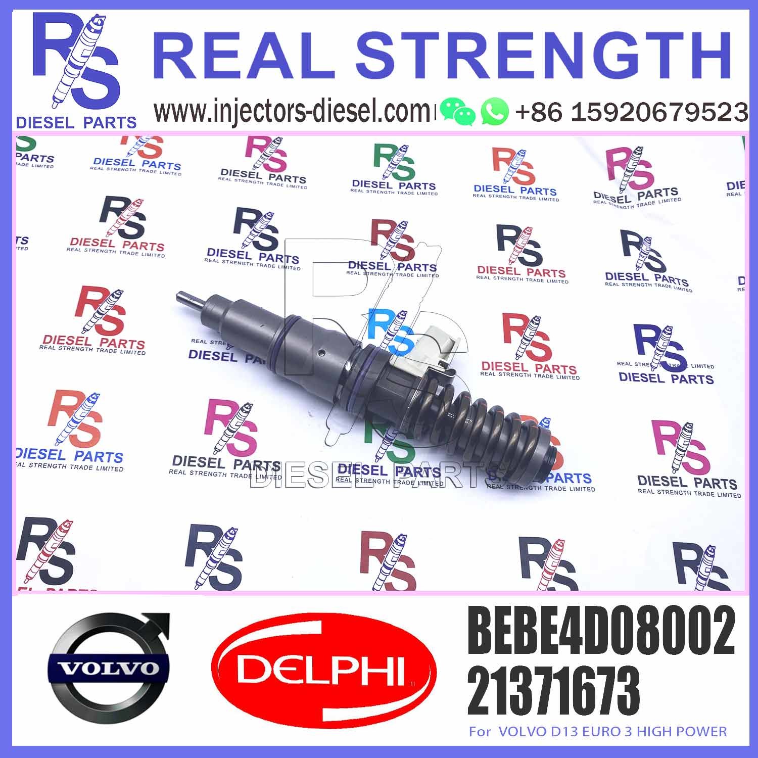 D13 Engine 4 pins Diesel Fuel Injector BEBE4D08002 For V-O-L-V Truck 20584346 85000498