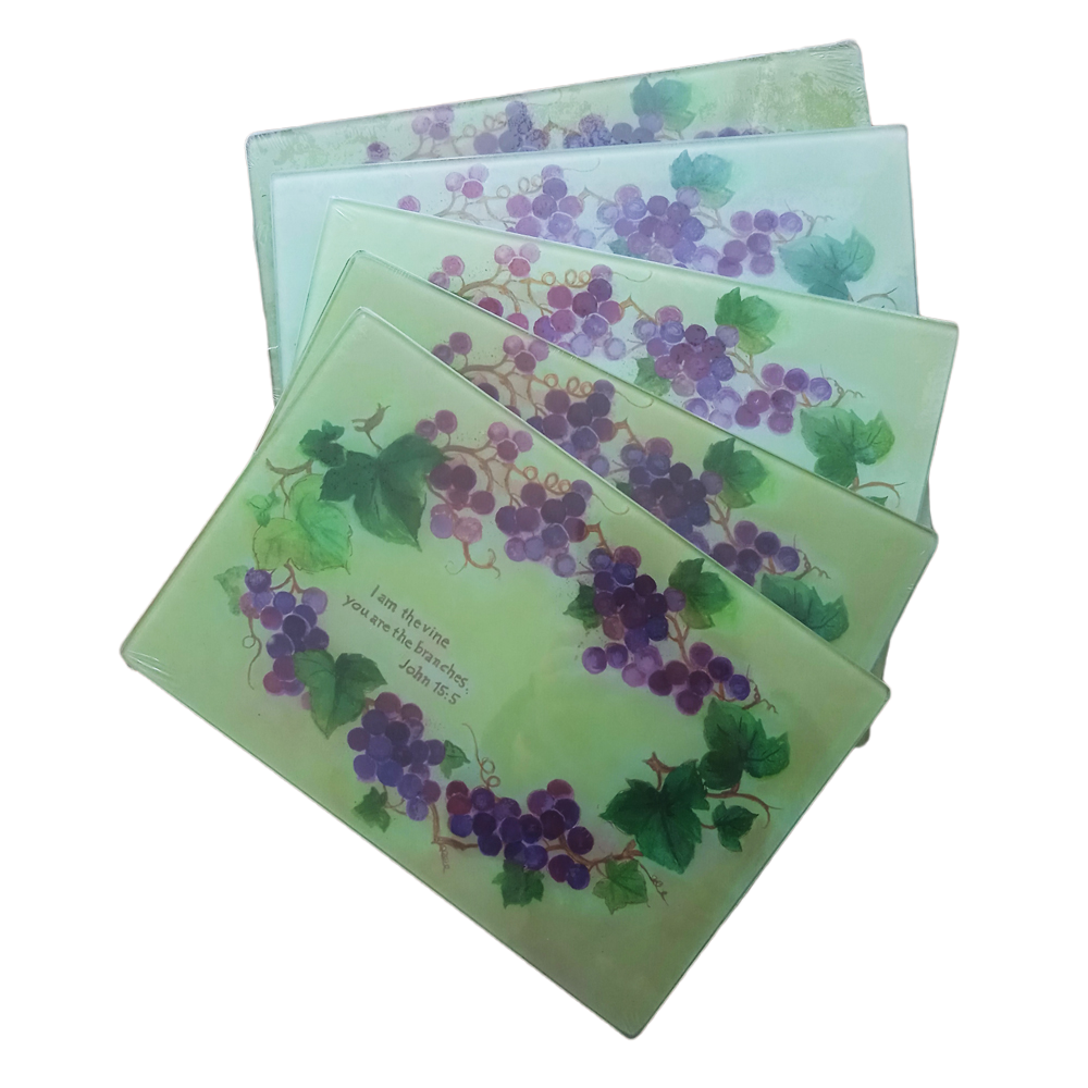 Sublimation White Tempered Glass Cutting Board for Smooth Vegetable Chopping in Kitchen