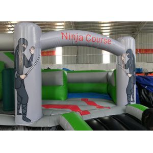 Commericial Tarpaulin Inflatable Obstacle Course Challenge 3 Years Warranty