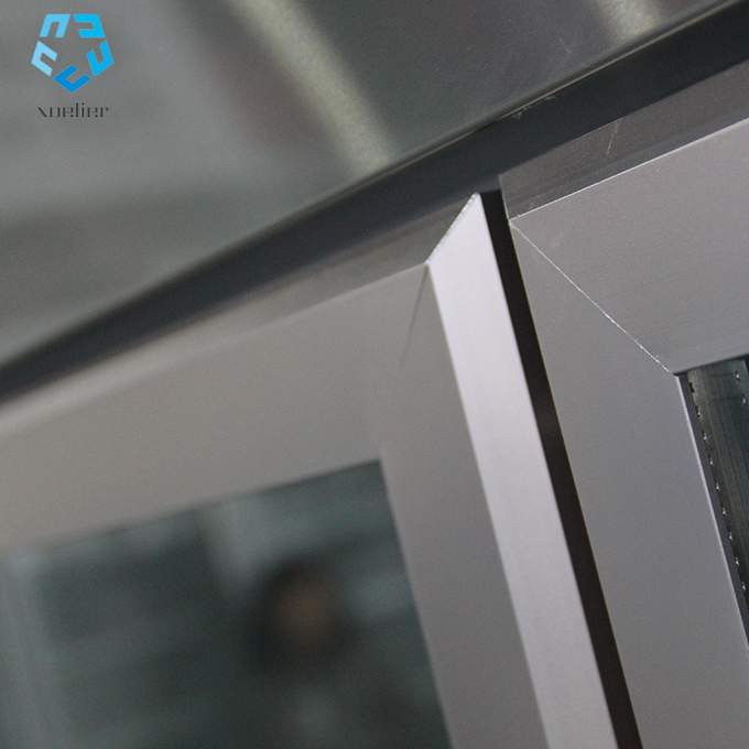 Double door large capacity commercial glass door stainless steel reefer freezer 7