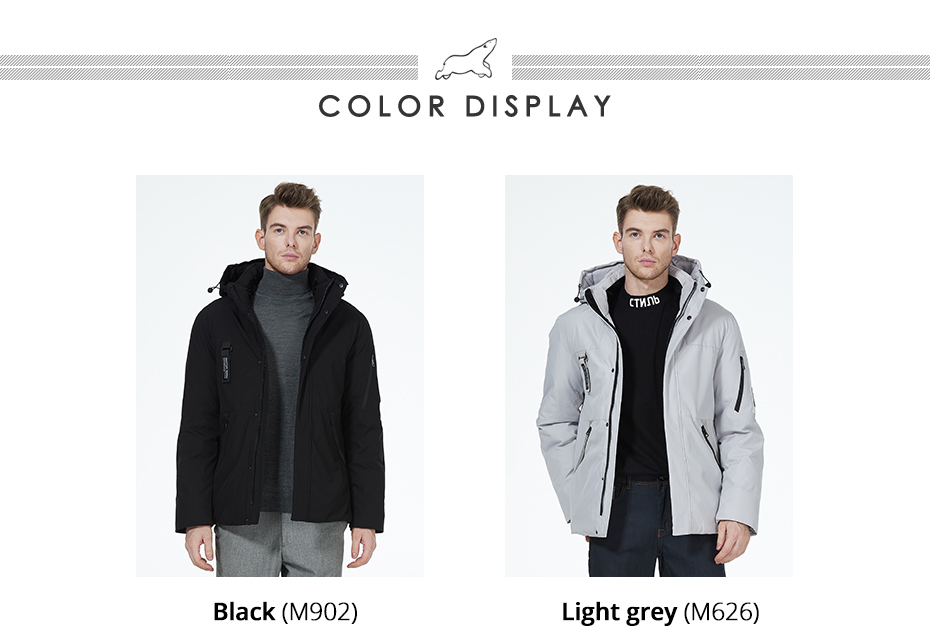 multi-pocket short down jacket, stylish, young fashion,short men's coat, dark color, hooded,