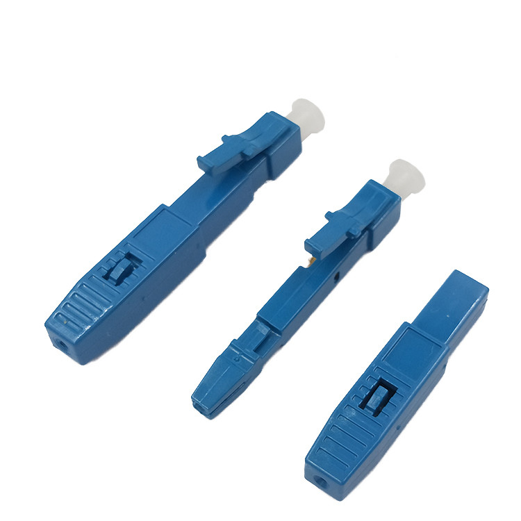 Green Stock 2.0mm LC APC Fiber Optic Fast Connector Singlemode