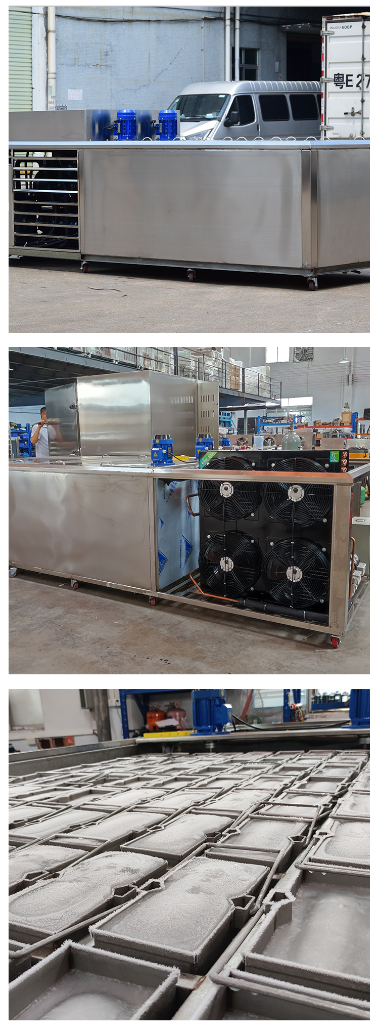 3T Salt Water Ice Block Machine Stainless Steel Clear Ice Block Making Machine