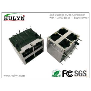  RJ45 connector with transformer,RJ45 Jacks HLY-004 Manufactures