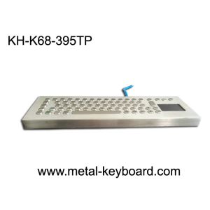 Industrial Ruggedized Keyboard Desktop Metal Computer Touchpad Customized Layout