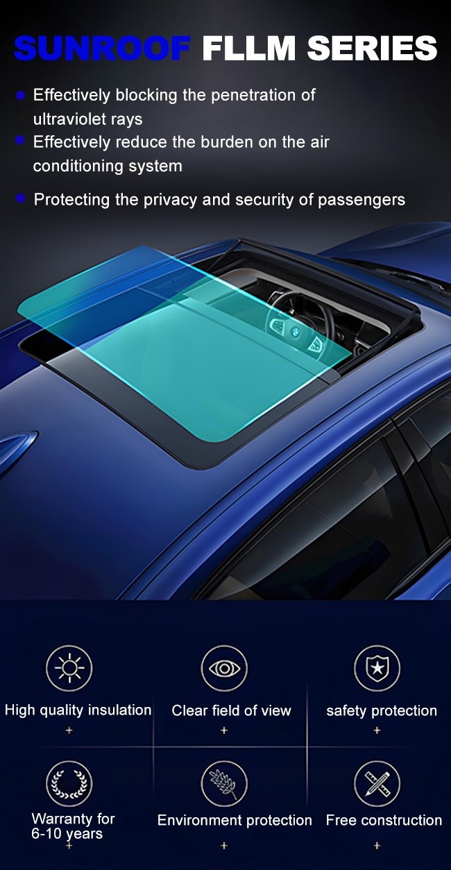 7.5 Mil Waterproof TPU Window Tint Film Clear Anti Fog Scratch Resistant