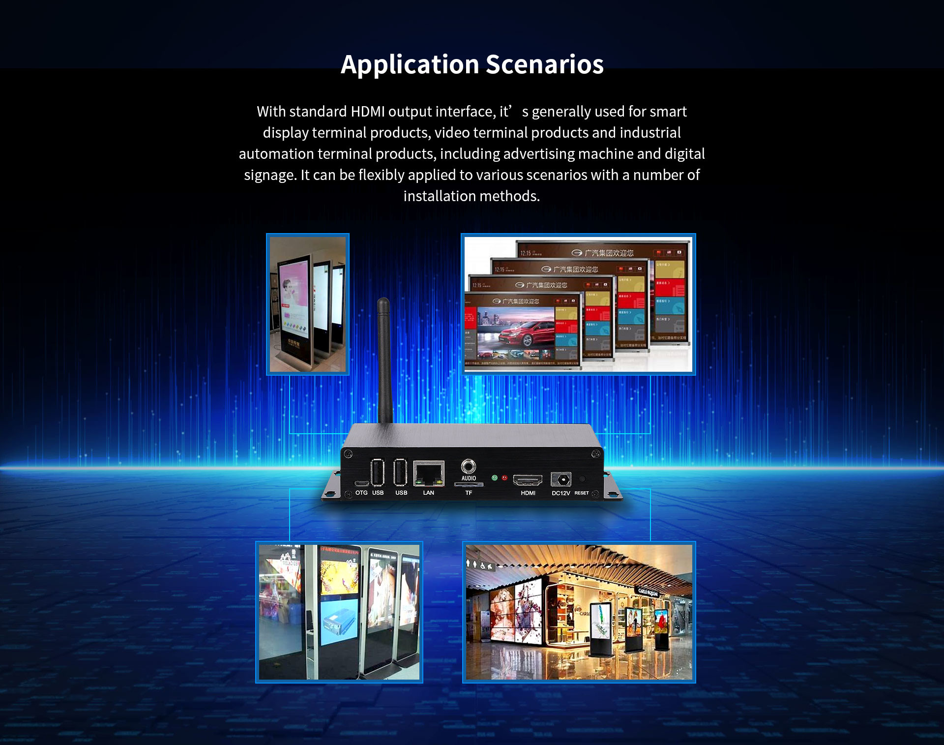 M-Series (M100/ M200/ M300) Multimedia PC 156*89*28mm Indicator Light Remote Control/ Standby