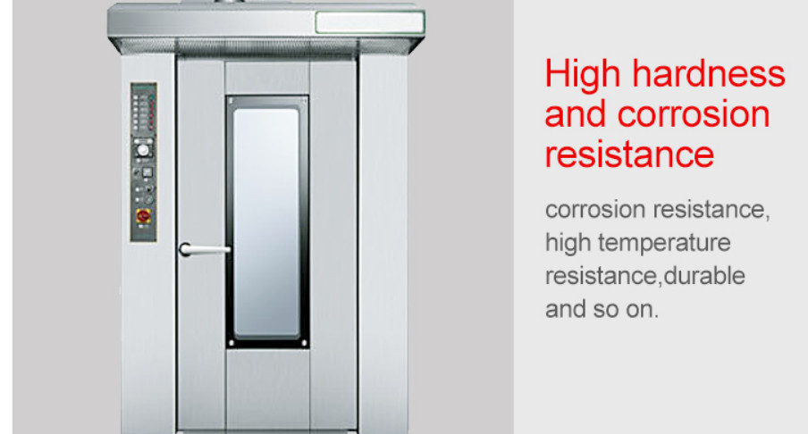 Automatic Gas Diesel Electric Industrial Rotary Rack Oven For Bread Baking