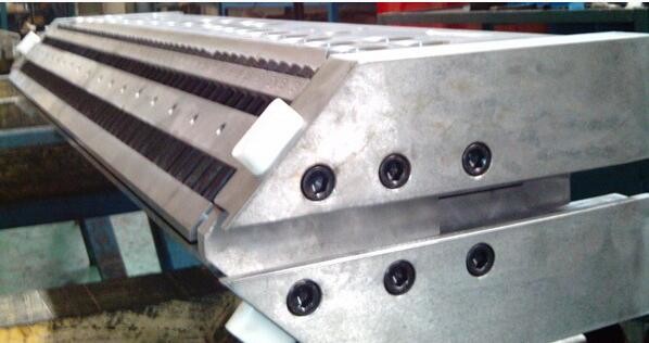 50HZ PVC WPC Profile Extrusion Line , PP PE Wood Plastic Composite Machine