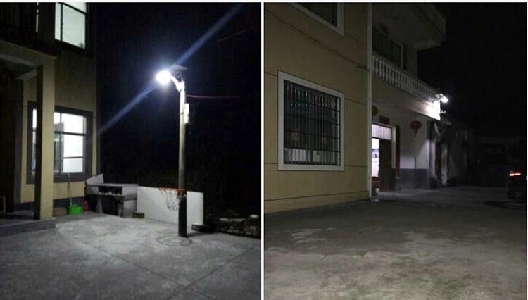 Split Aluminum Solar Powered LED Street Lights COB Chips High Bright IP65 Waterproof