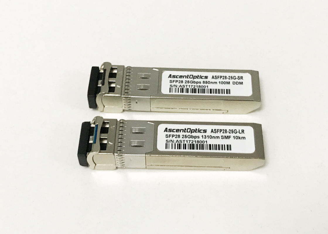 LR Ethernet SFP28 Transceiver , Lw Fiber Transceiver Module Sm DDM / DOM