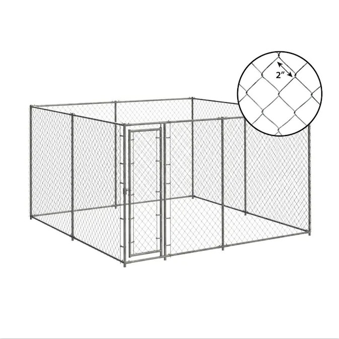 Windproof 71kg 4.5x1.5x2.2m Outdoor Dog Runs