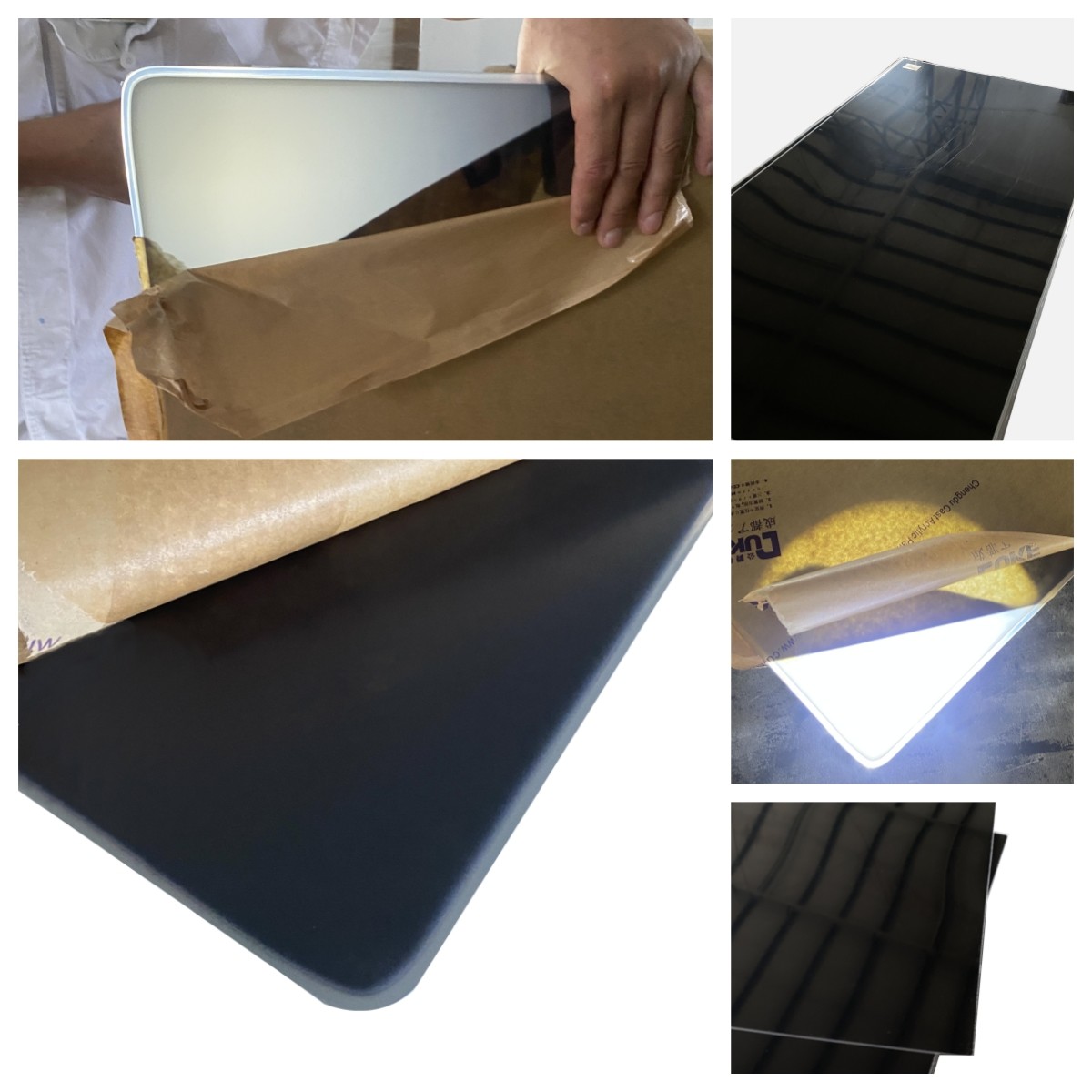 Day And Night Black And White Blue And White Cast Acrylic Sheet