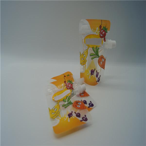 Dishwasher Safe Baby Food Pouches , liquid pouch packaging Fruirt Juice