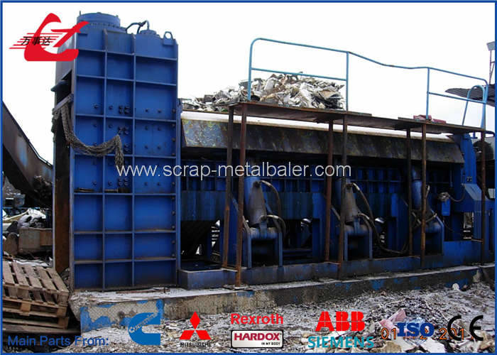 PLC Automatic Control Hydraulic Shear Baler For Waste Vehicles / Bikes