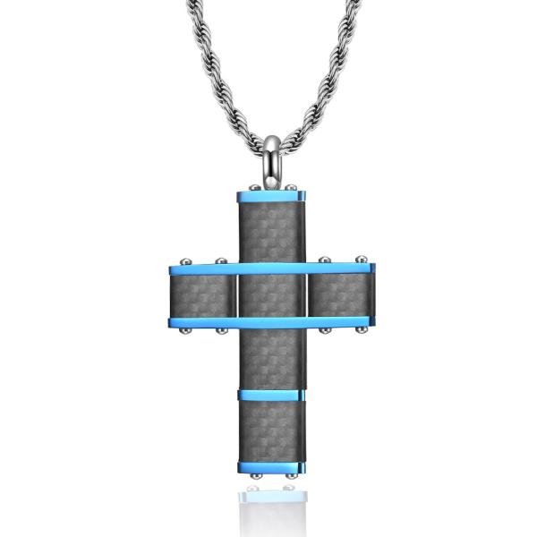 Christian Religious Custom LOGO Pendant Stainless Steel Gold Plated Cross