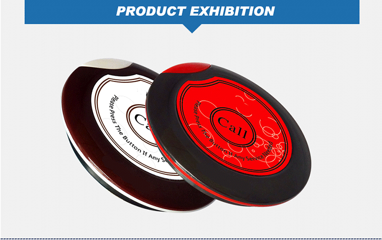 sticker customizable restaurant call system wireless call button